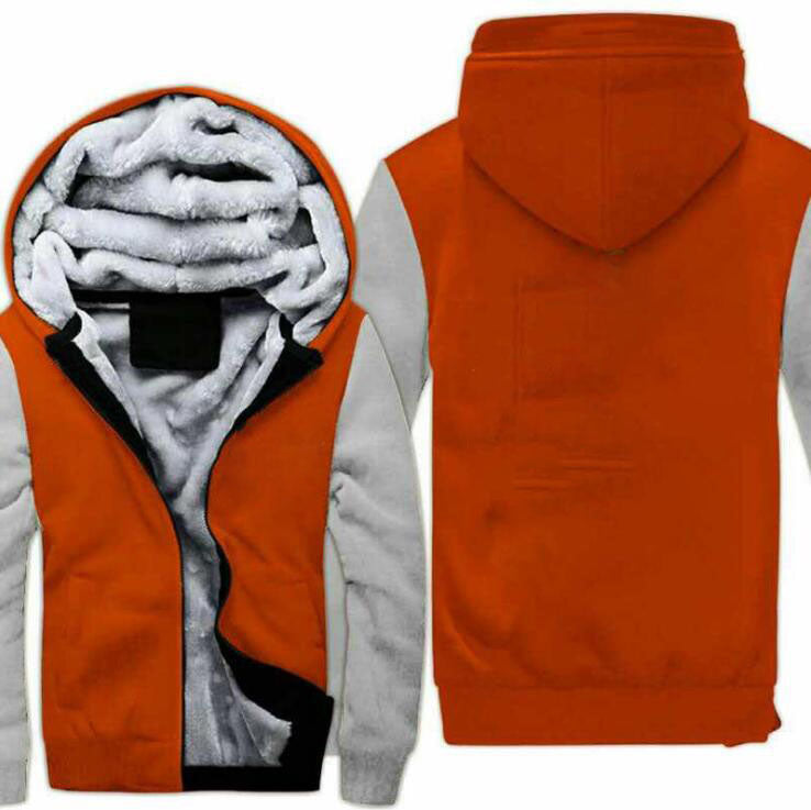 Autumn and winter new thick and velvet hooded sweater men&#039;s motorcycle riding hoodie jacket