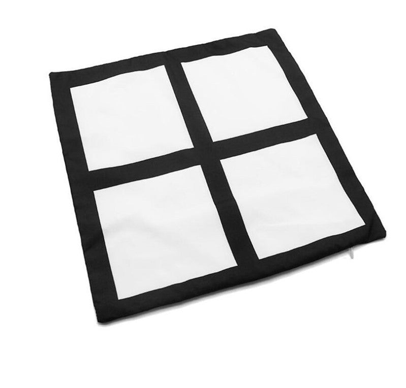 Heat Transfer Sublimation Blanks Pillowcase Square 4 Block DIY Printing Photo Pillow Cushion Cover Wedding Birthday Decor Pillows GWF3767