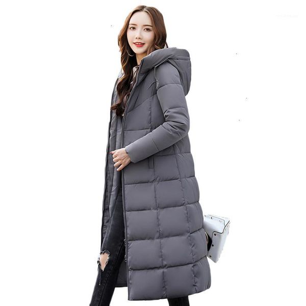 Women&#039;s Down & Parkas Plus Size 5XL 6XL Winter Jacket Women Cotton Solid Hooded Long Outerwear Thick Warm Padded Coat Parkas1