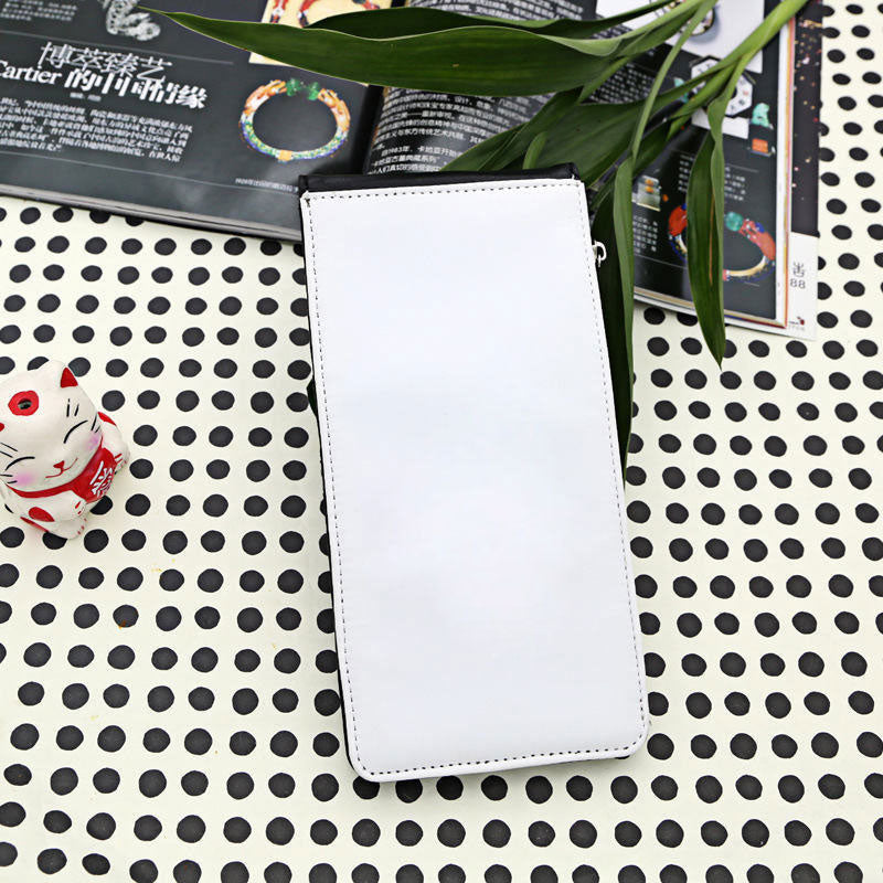 blank wallets card holders for sublimation thermal transfer printing long black purse for men consumables