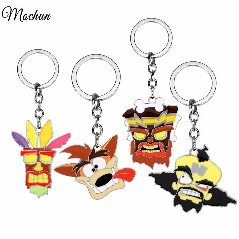MQCHUN Crash Bandicoot Game Key Chains for Men Women Cosplay Dog Keychain Male Anime Jewelry Key Holders Keyring Souvenir1