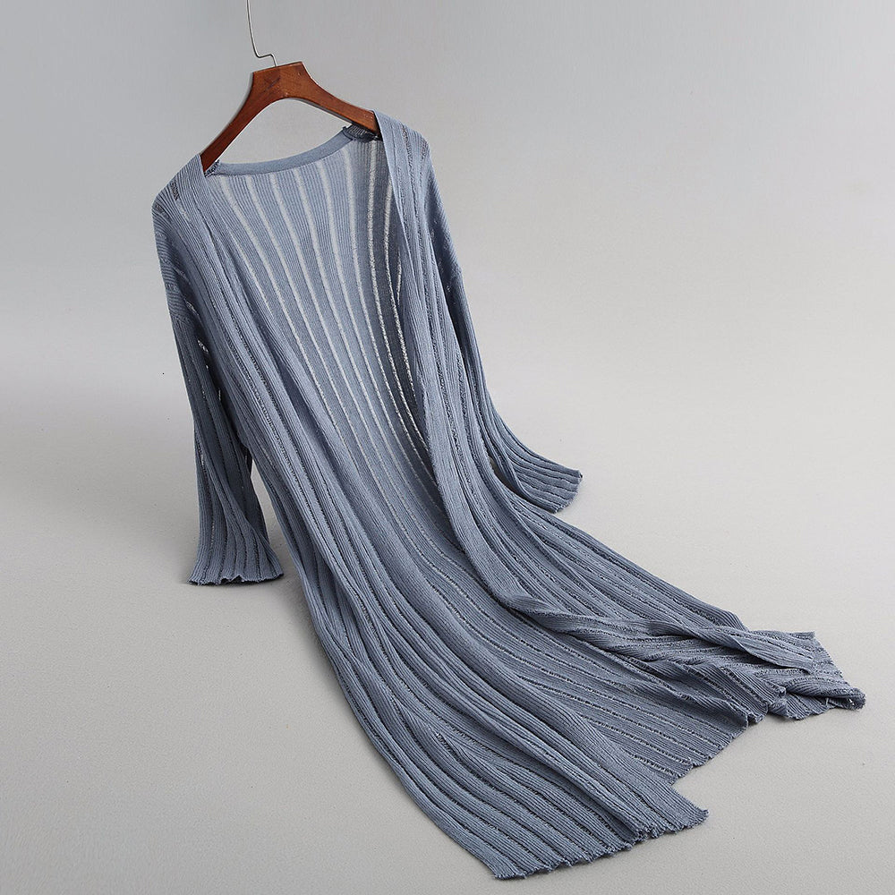 2021 New Loose Wool Gloves Poncho Knitting Coat Women Cardigans Long Shirt Jumper Cape Women&#039;s Wife C1ph