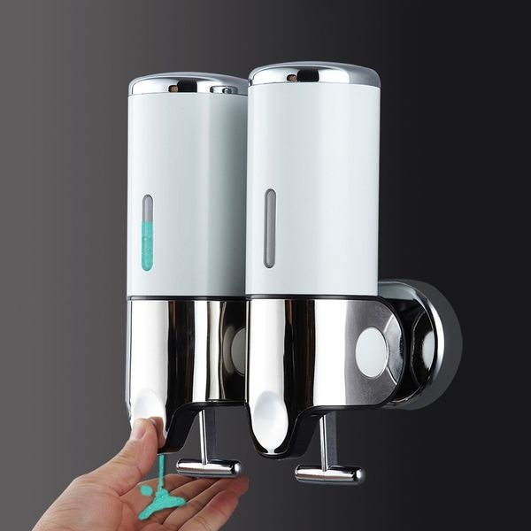 500ml Liquid Soap Dispenser Wall Mount Bathroom Accessories Hand Sanitizer Detergent Shampoo Dispensers Kitchen Soap Bottle Y200407