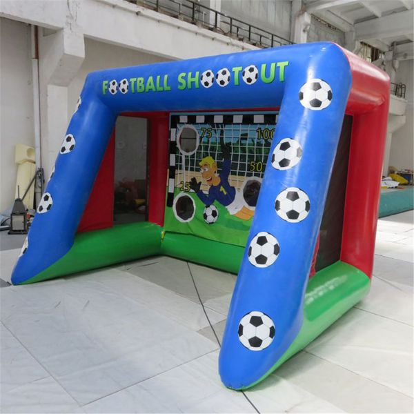 Outdoor games 3x2.5x2m inflatable football gate SPORTS target goal posts WITH BLOWER For entertainments