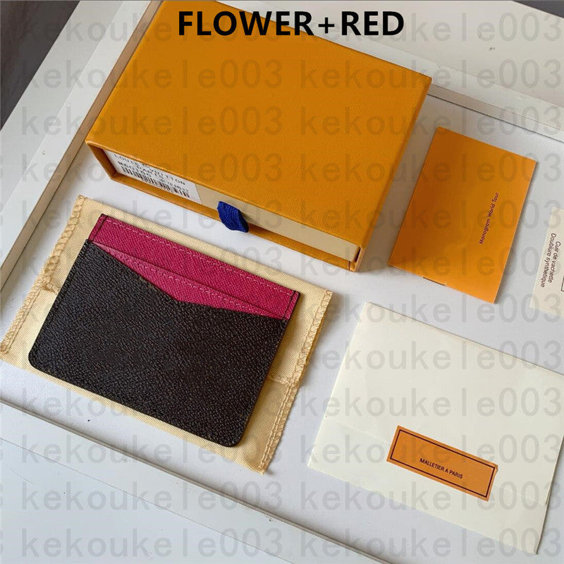 2022 famous fashion women card holders designer leather canvas luxury printing retro wallet Mini bag zero wallets