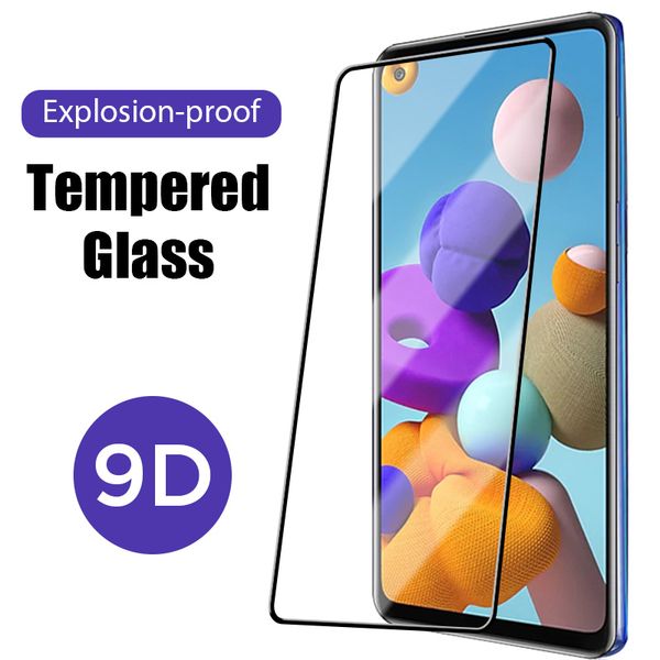 9D Tempered Glass for Samsung A70 A50 A71 A30 A20 A10S Screen Protector Glass for Sansung A70S A50S A10E A20E A20S A40S