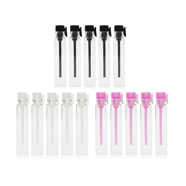 2ML Mini Glass Perfume Small Sample Vials Bottle Empty Laboratory Liquid Fragrance Test Tube Trial Bottles