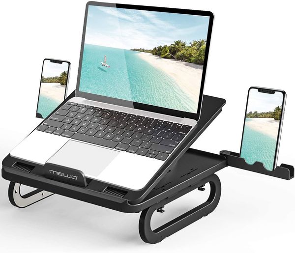 Laptop Stand, Meiwo Multi-Angle Computer Holder Ergonomic Portable Foldable Notebook Riser Compatible with MacBook, Air, Pro, Dell XPS, HP s
