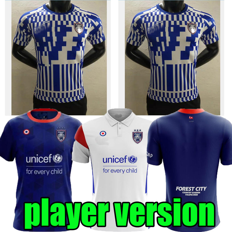 2021 2022 johorsoutherntigers soccer jersey SAFIQ LEANDRO MAURICIO SAFAWI.R 21 22 Johor Darul Ta&#039;zim home football shirts player version blue t