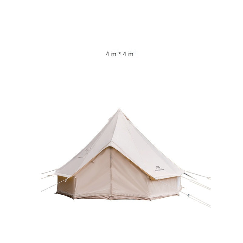 2pcs 4*4m Cotton-Cloth Tents Outdoor Camping Travel Self-Driving Mongolian Bag Waterproof Tent (Please pay in 3 installments)