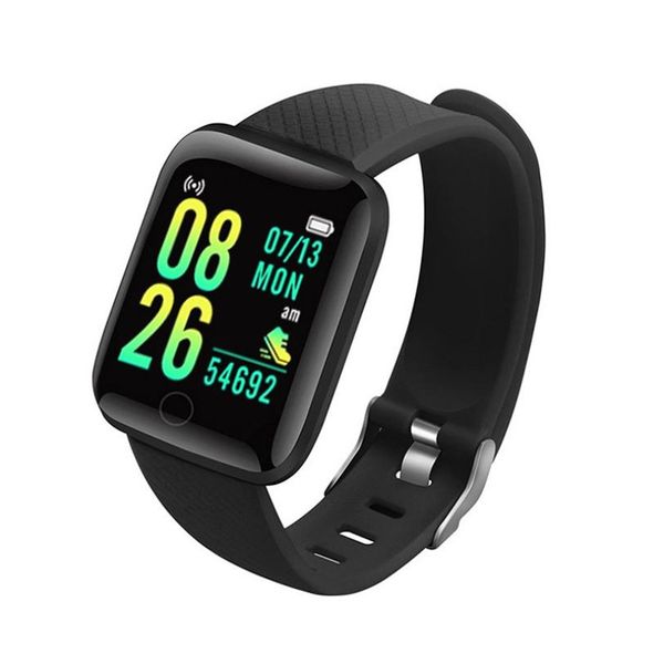 116 PLUS Fiess Sport Smart Bracelet Watch Color Screen Heart Rate Blood Pressure Monitoring Track Movement IP67