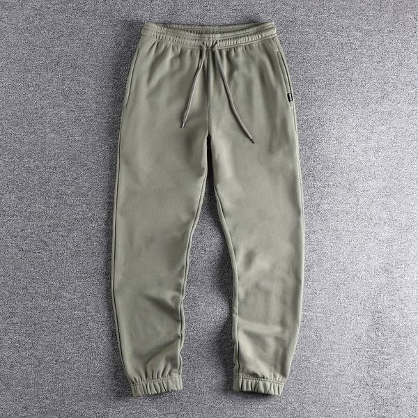Spring and summer 2022 new knitted terry men&#039;s sportswear pants basic solid color youth Leggings casual 694
