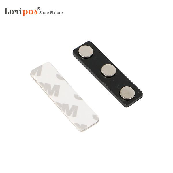Magnetic Badge Holders Name Tag Magnet Backs With 3 Magnets 44x13mm -1.76x0.5inch