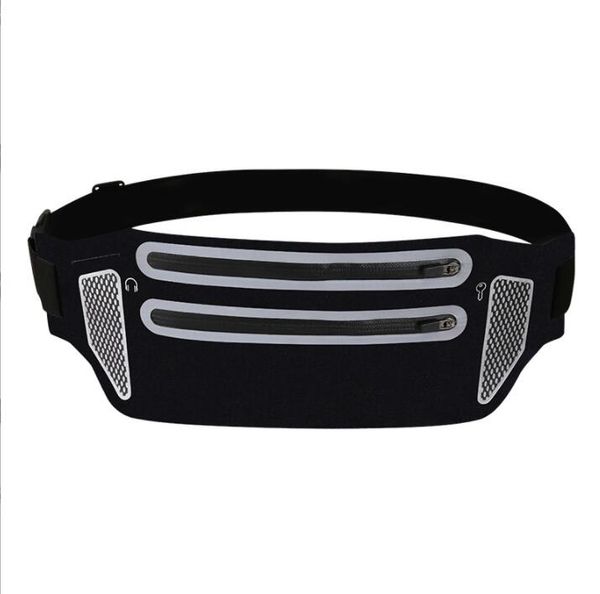 outdoor wholesale running waist bags women man fanny pack sports bag waterproof double pockets invisible belt mobile pouch traveg cycg phone