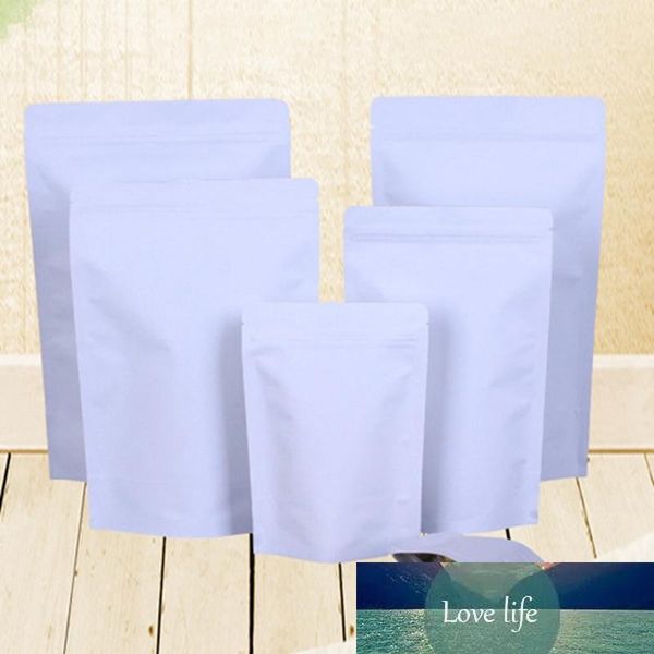 11sizes White Kraft Paper Bags Stand Up Pouch Retail Bag Food Grade Moisture Proof For Snack Cookie Bean Candy Packing Bag BC BH4084