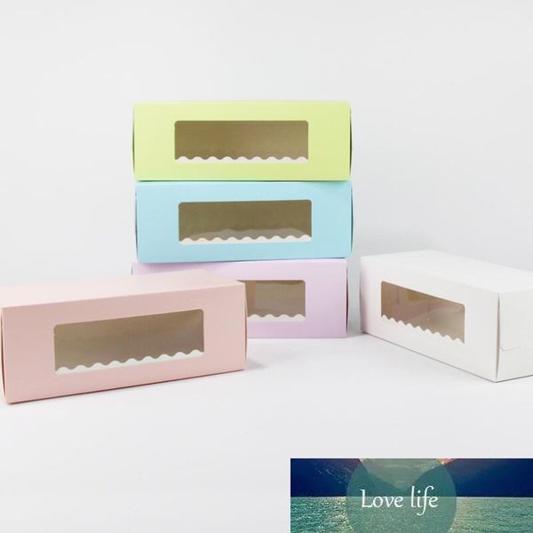 Long Cardboard Paper Cake Bakery Swiss Roll Cake Boxes Cookie Mooncake Box Baking Package Supplies LX2748