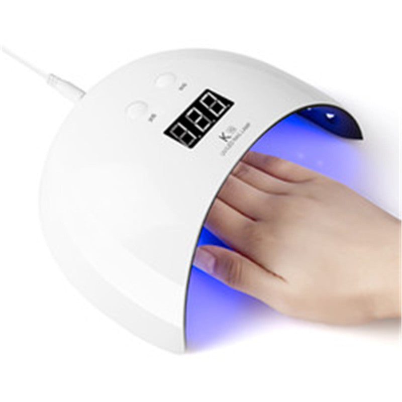 24W Intelligent Nail Dryer 12 UV-LED Lamps 30s-60s Timer Button USB Contector Manicure Nail Art Gel Polish Dryer Machine A085