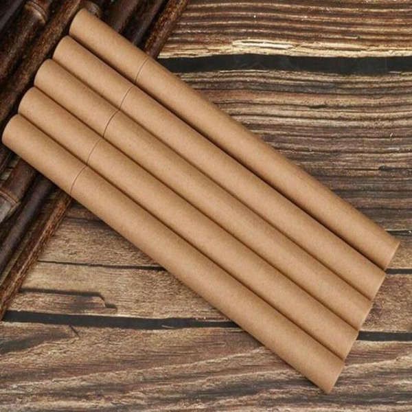 Kraft Paper Incense Tube Incense Barrel Small Storage Box for 10g 20g Joss Stick Convenient Carrying Paper perfume tube