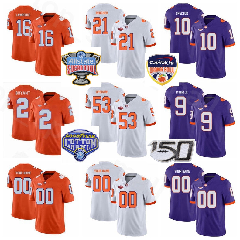 Men Women Youth NCAA Clemson Tigers 9 Wayne Gallman II Jersey College Football 7 Mike Williams 28 CJ Spiller James Davis Tajh Boyd