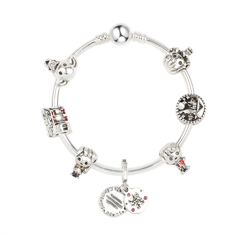 Party Games Train Magic Academy beaded bracelet Big Hole Bead Series Girlfriend gift