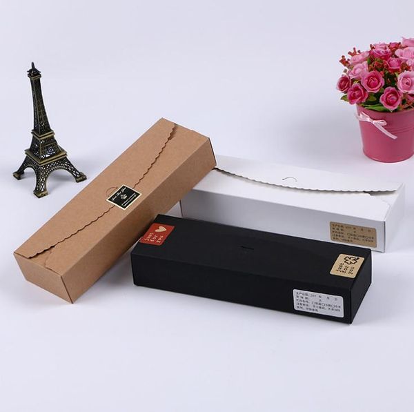 Dessert Macaron Box Black Brown White Color Pastry packaging Cake Box Chocolate Muffin Biscuits Box for Cookie Pack SN1981