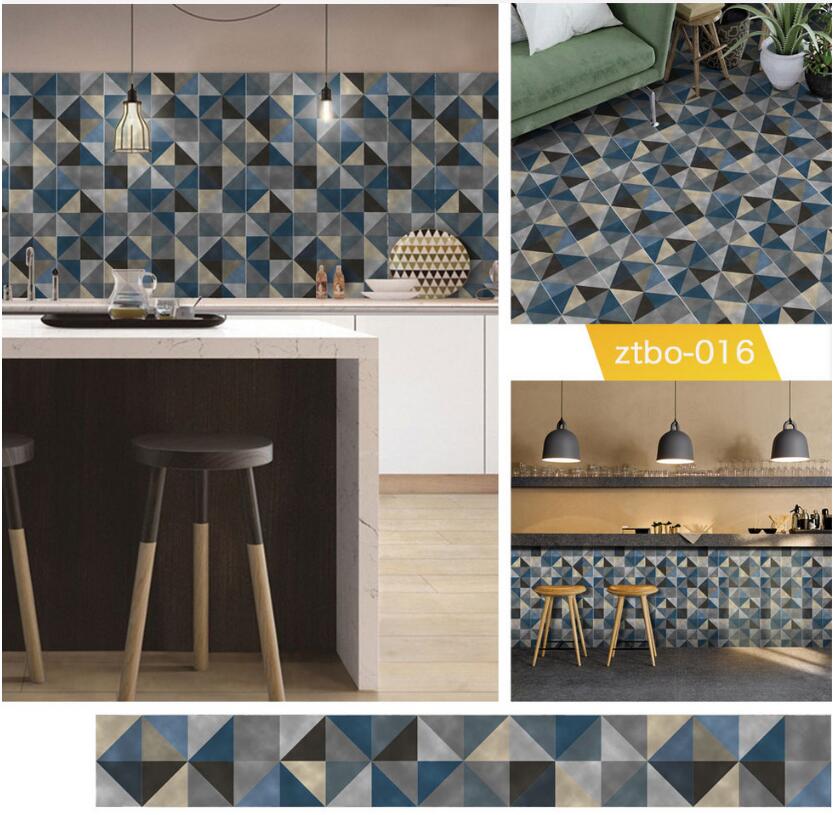 Wall Stickers Simple living room Wallpapers bedroom with tiles Self adhesive PVC decal kitchen oil proof paste toilet waterproof