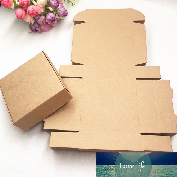 24pcs-Lot Kraft&white&black Paper Gift Box Wedding Party Favors Gift Candy Boxes Handmade Soap Packaging Boxes