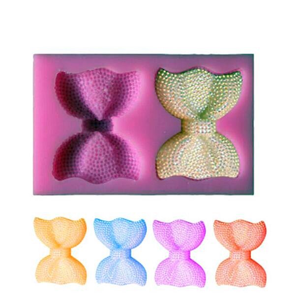 High quality Bow 1 pc Cake Mold Silicone Non-Stick Fondant Mold Sugar Craft Mold Chocolate Candy Cake Decoration Baking Tools