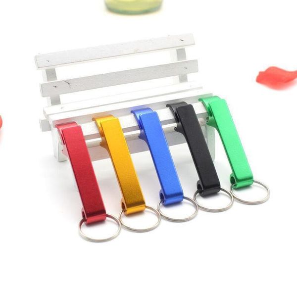 Best Portable Aluminum Alloy Stainless Steel Beer Wine Bottle Opener With KeyChain 2-in-1 Design For Party Gift Multifunction Tool LX3949