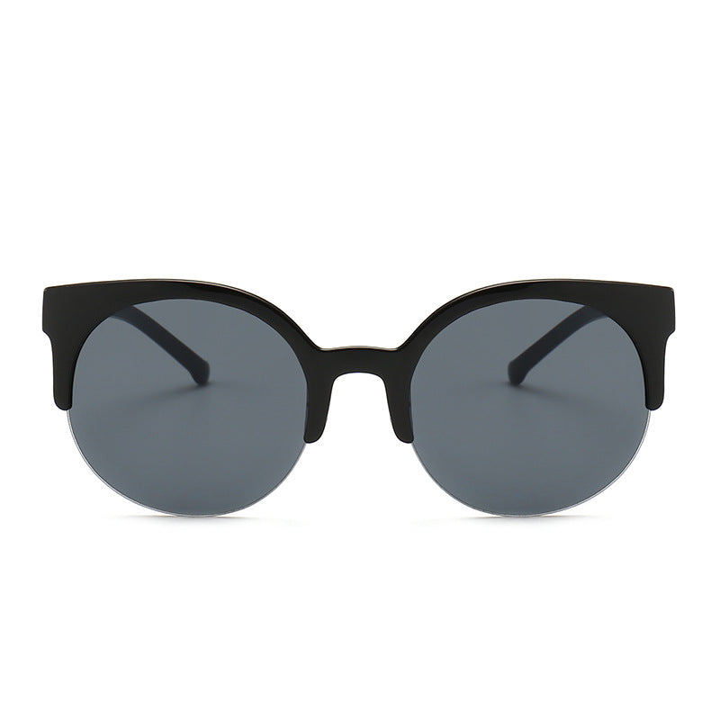 Men Women Sunglasses 2020 New Fashion Half frame Cat Eye Sunglasses UV400 goggles Retro Sunglass Eyewears 8825