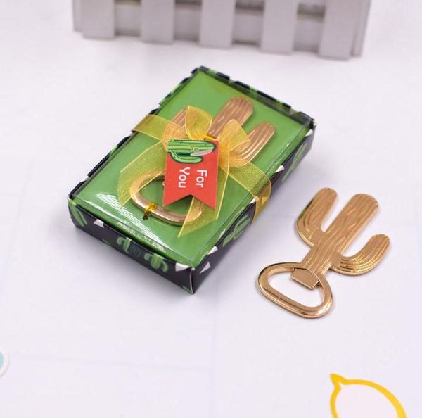 50pcs-lot Cactus Beer Bottle Opener Gifts Wine Soda Bottle Openers Sea Beach Wedding gift Favors party decorations SN1584