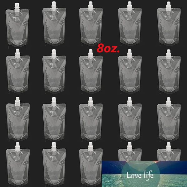 40pcs-lot 250ml Commercial-Kitchen Plastic Clear Drinks Beverage Juice Bag Transparent Flask Suction Fresh Liquid Packaging Pock