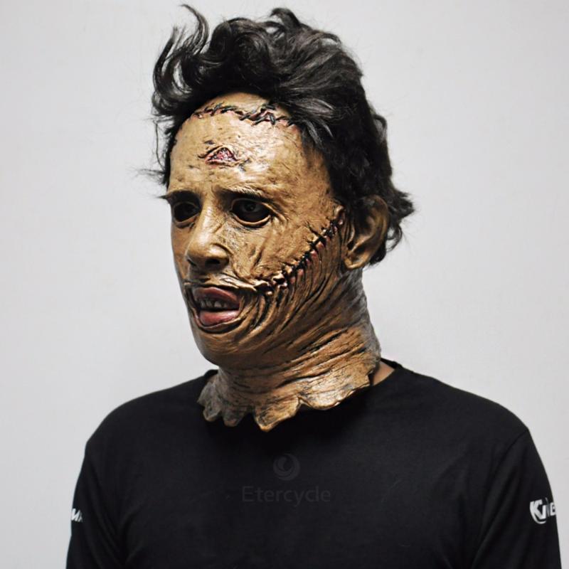 Texas Chainsaw Massacre Leatherface Masks Latex Scary Movie Halloween Cosplay Costume Party Event Props Toys Carnival Mask