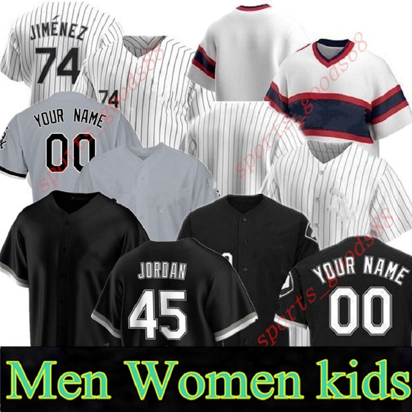 Custom 20 21 Men Women Youth Majestic White Jersey Jose Abreu Eloy Jimenez Yoan Moncada James McCann James McCann Leury Garcia Jersey