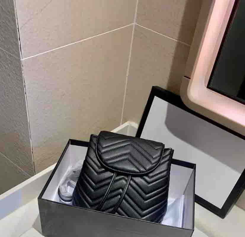 Backpacks Fashion Double Shoulder Bags High Quality Womens Large Capacity Backpack Women Portable Versatile Black Color Handbag