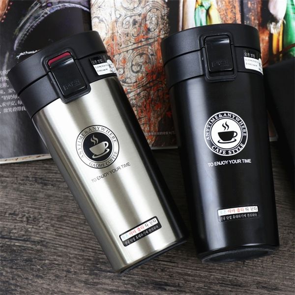 ZOOOBE Thermos Coffee Mug Double Wall Stainless Steel Tumbler Vacuum Flask bottle thermo Tea mug Travel thermos mug Thermocup 201204