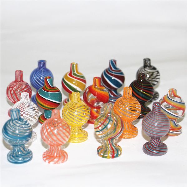 Glass bubble carb cap bar Flat top fit for 20mm 25mm quartz banger nail X XL silicone Water Pipe