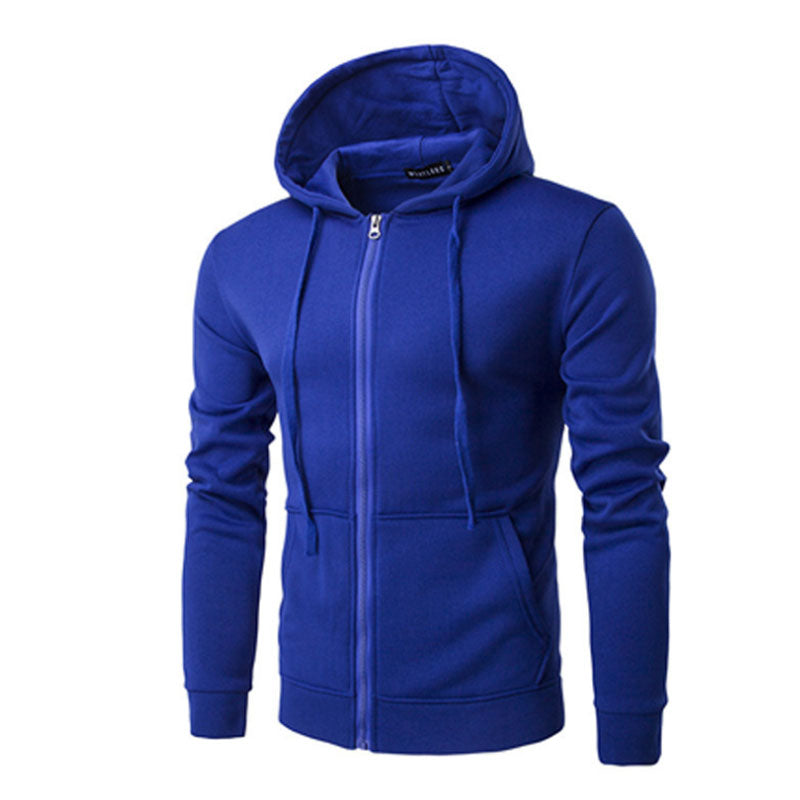 Custom men&#039;s hooded sweater plus size hoodie cardigan men&#039;s autumn and winter sports fleece jacket