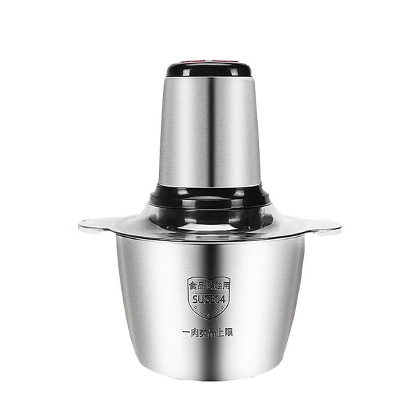 300W stainless steel 3L capacity electric chopping machine meat grinder mincer 220v food processor slicer household