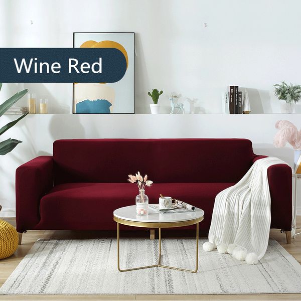 Elastic Stretch Sofa Cover Slipcovers All-inclusive Couch Cover for Different Shape Furniture L-Style Sofa Need 2pcs Sofa Case 201119