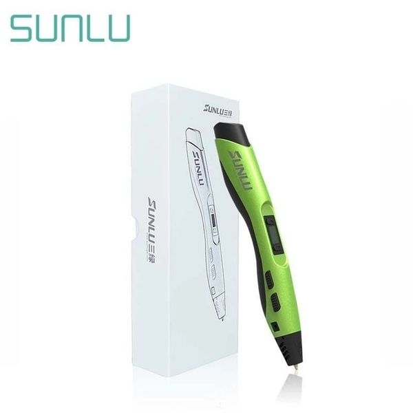 SUNLU SL-300A 3D Printing Pens Low Temperature 3D Pens Support 1.75 PLA PCL ABS Filament Intelligent 3 D Pen Christmas Gift 201214