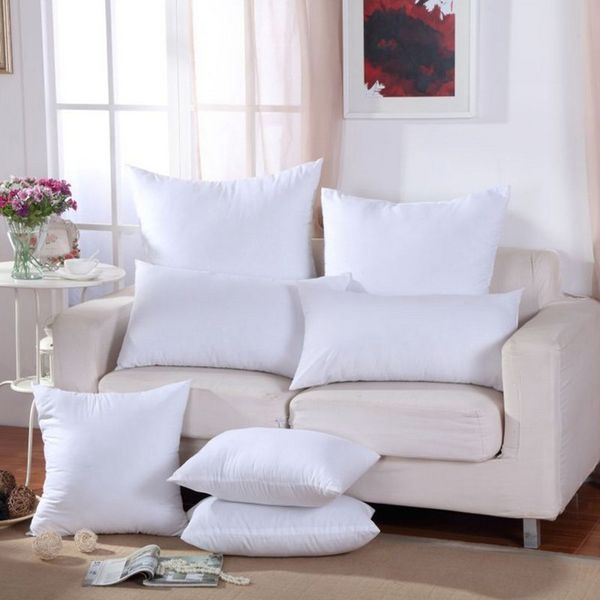 CushionDecorative Pillow Classic 9 size Solid Pure Cushion Core Funny Soft Head Pillow Inner PP Cotton Filler Customized Health Care Cushion