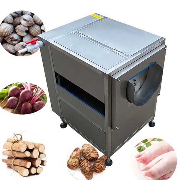 CEindustrial brush type root cassava carrot fresh ginger potato washer peeler machine washing peeling machine 200kg-h