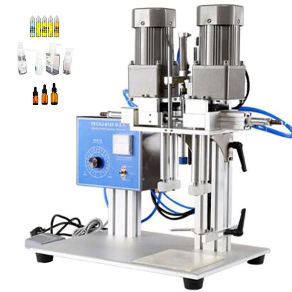 Food bottles cap sealing machine automatic Electric desktop Capper beverage liquor bottle locking machine capping machine220v