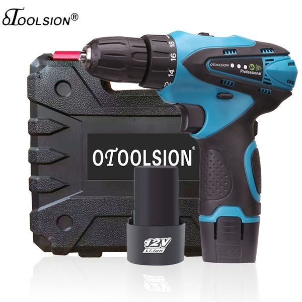 12V 1.5AH Electric Screwdriver 35N.m Cordless Screwdriver Drill Cordless Drill Battery Hand Drill +LED Power Indicator Light 201225