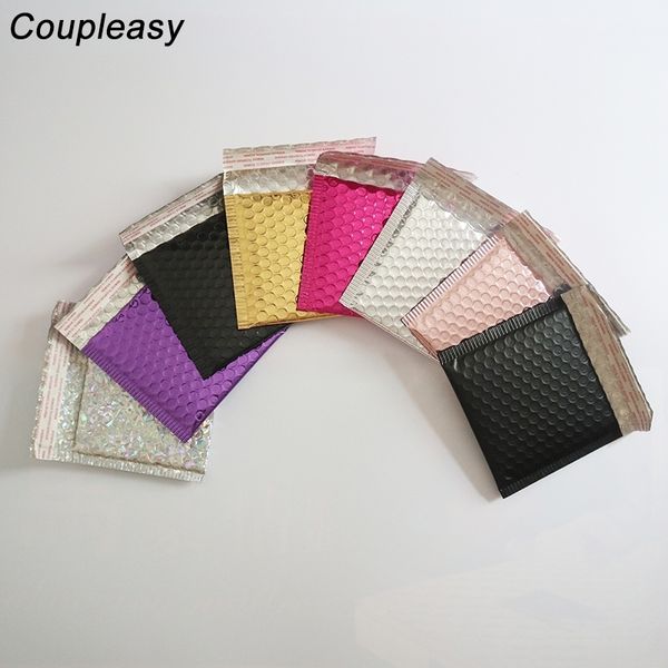 100pcs 15x13cm Colorful Bubble Envelope Self Adhesive Bubble Mailer Bag Shipping Mailing Foam Envelopes Bags Business Supplies Y200709