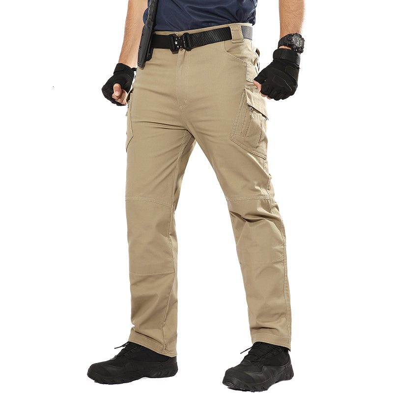 2021 New Cargo Pants of Men Tactical Military Style Pant Green Army Canvas Throw Elastic Load Xioz