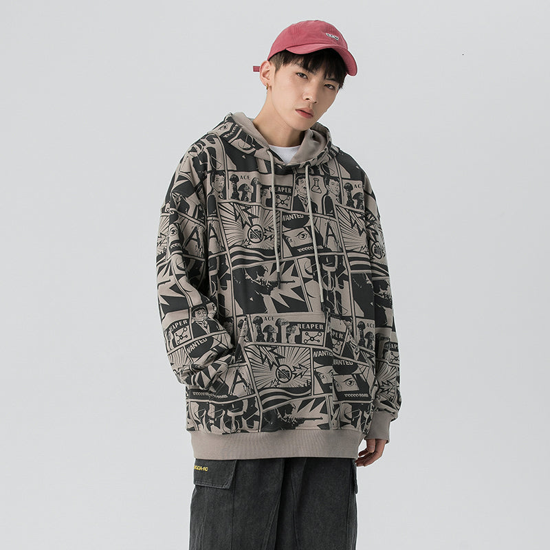 New Japan Style Casual O-neck 2021 Spring Autumn Hoodie Sweatshirt Men&#039;s Black Green Hip Hop High Streetwear Clothes Bu4p