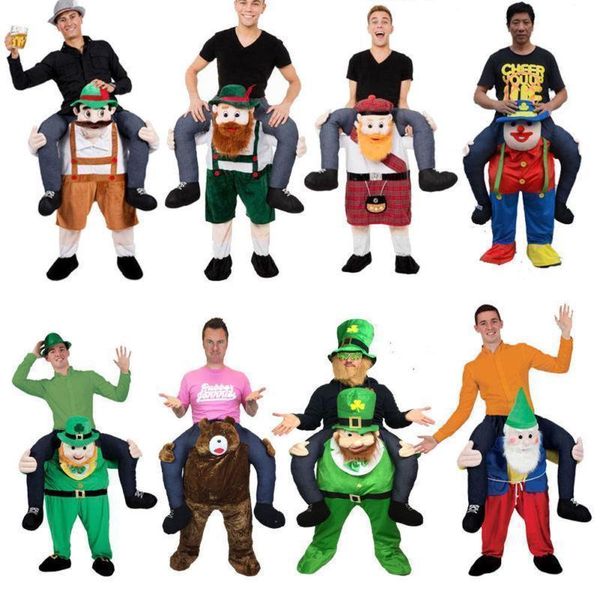 Mascot CostumesCarry Bavarian Beer Guy Ride On Me Oktoberfest Mascot Fancy Dress Costume Advertising Promotion Carnival Halloween Xmas Easte