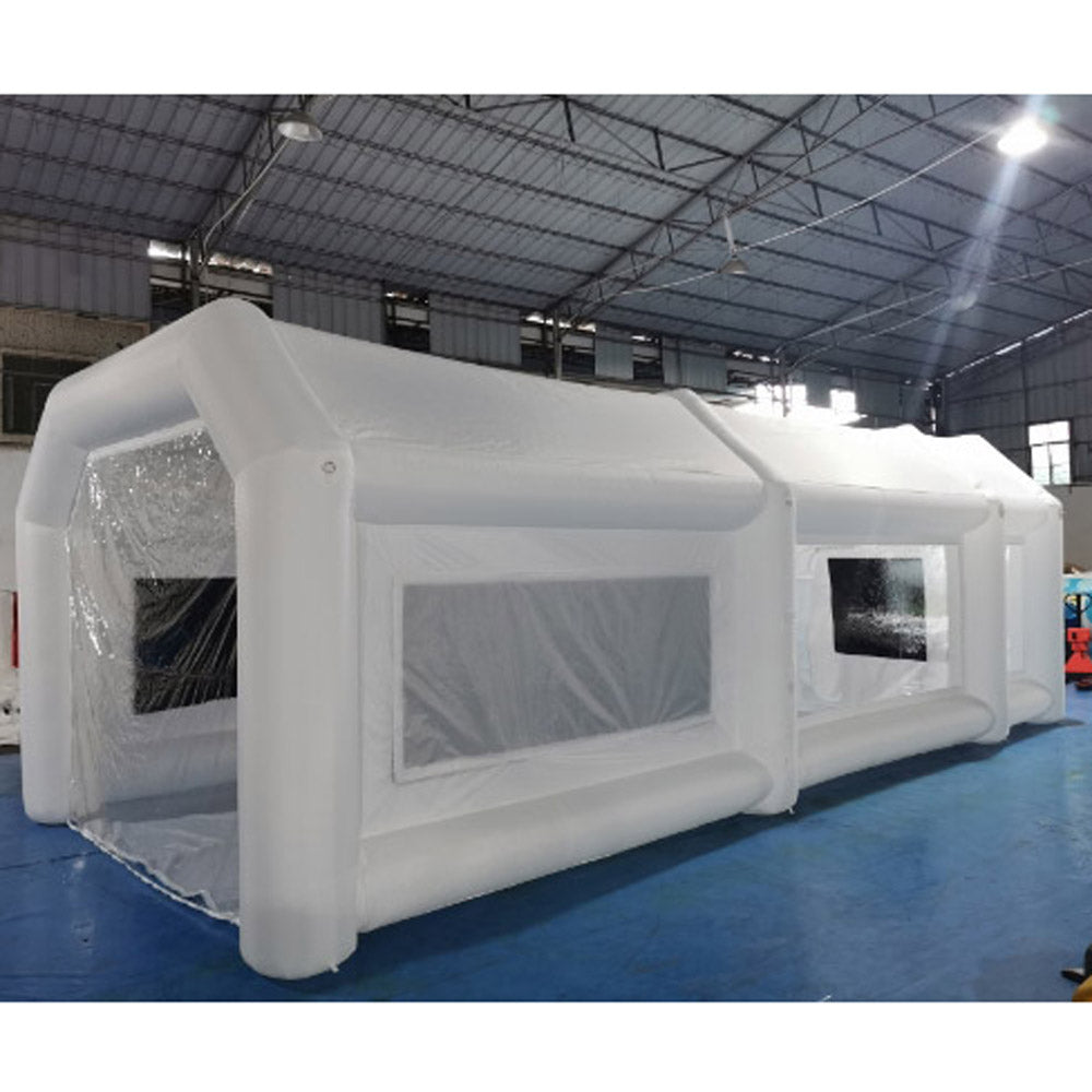 Various sizes 6m-10m Small Inflatable Spray Booth blow up Car truck Paint Booths White Cars garage Tent for sale